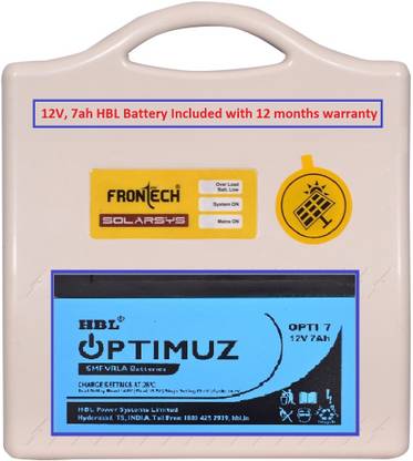 Frontech CFL/LED HOME UPS With 12V 7Ah HBL Battery - jil Square Wave Inverter