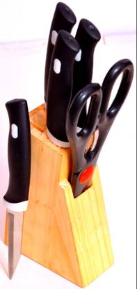 SKYLINE 5 Pc Stainless Steel Knife Set 4 Knife with Vegetable Scissor Premium Quality