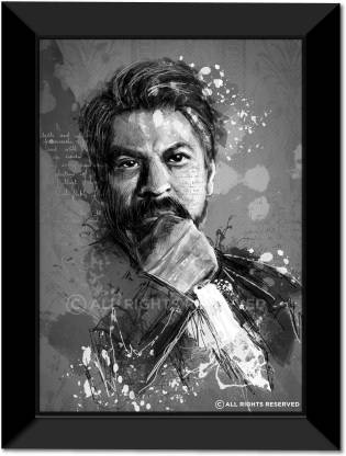 The King of Bollywood Shah Rukh Khan as Wall Frame A3 Fine Art Print