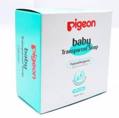 Pigeon Transparent Baby Hypoallergenic Soap (Imported) [80 Gm] [Pack of 2]