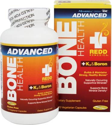 Redd Remedies Bone Health + K2 & Boron - 120 Capsules
