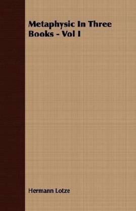 Metaphysic In Three Books - Vol I