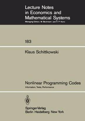 Nonlinear Programming Codes