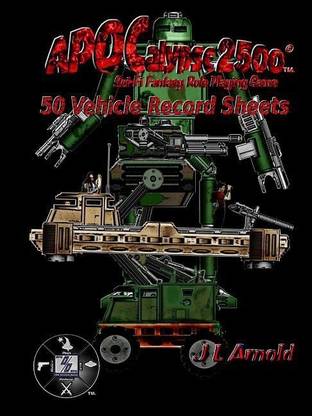Apocalypse 2500 50 Vehicle Record Sheets
