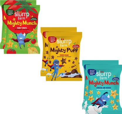Slurrp Farm Mighty Puffs - Assorted Party Pack Chips
