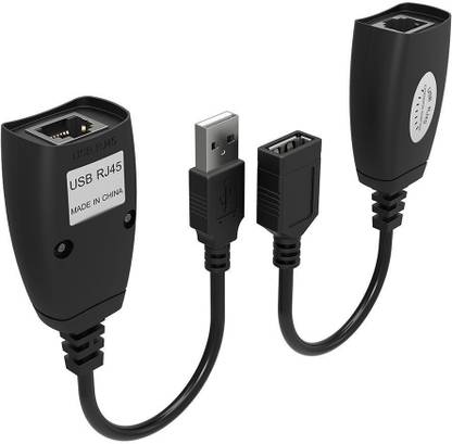 TECHGEAR Micro USB Cable 0.2 m LAN Extension Cable USB To RJ45 Support CAT5/5e 6 Adapter for Laptop DVR Mouse