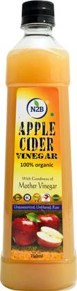 N2B ORGANIC APPLE CIDER FOR HEALTH VINEGAR UNPASTEURISED & UNFILTERED 750ml Vinegar