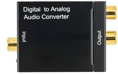 TECHGEAR  TV-out Cable Optical Input and RCA Output - Digital to Analog Audio ConverTER