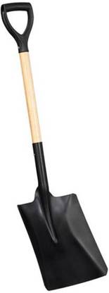 Pretail Garden Spade/Shovel (Belcha) with Wooden Handle, Heavy Duty Agricultural Tool Shovel