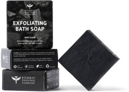 BOMBAY SHAVING COMPANY Activated Charcoal Deep Cleansing Bath Soap, 100g (Pack of 3)