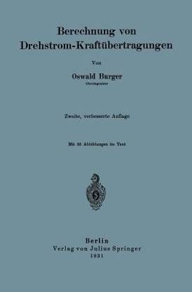 Berechnung von Drehstrom-Kraftuebertragungen