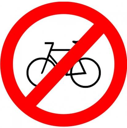 Ladwa Solutions Inc Cycles prohibited Emergency Sign