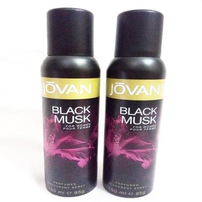 Jovan BLACK MUSK Deodorant Spray - For Women