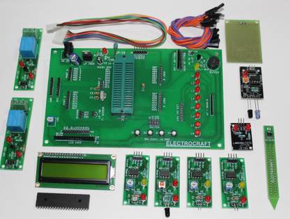 ELECTROCRAFT PIC Development Board , 7 sensors , 2 relay boards EC-C002 Educational Electronic Hobby Kit