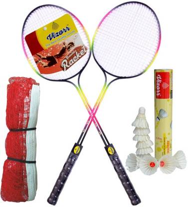 Vizorr Combo 005 and Nylon Net Badminton Kit