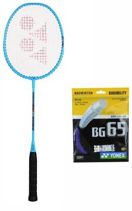 YONEX 'ZR 100' Strung Badminton Racquet + 1 'Bg 65' badminton string (Color on availability) Badminton Kit