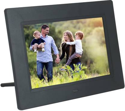 xech Digital Photo Frame with Functional Remote Plays Photos slideshow, Video, Audio (7"inch, Black) 7 inch TFT LCD