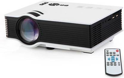 Style Maniac S55 Mini WiFi Full HD LED with Miracast DLNA Airplay 1200 lm LED Corded Mobiles (white/Black) (1800 lm / 2 Speaker / Wireless / Remote Controller) Portable Projector
