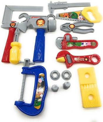 Charming treasures CARPENTER Kids Toy Tool Set , Pretend PlaySet, Toolbox Construction Tools, Role Play CARPENTER Tool Kit for Babies