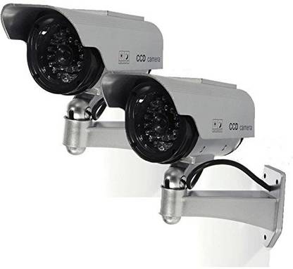 MOHAK MH-321 REAL LOOKING CCTV BLINKING LED DUMMY SECURITY WALL CAMERA 2PCS Wired Sensor Security System