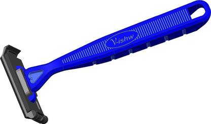 v-ishw Plastic Half Blade Shaving Razor (Blue), Men