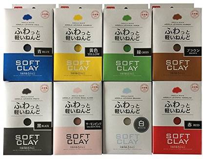 Daiso Japan Soft Clay 8 Colors Set C
