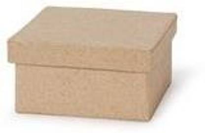 Unknown 3" Small Square Paper Mache Boxes With Lids - Package Of 12 Boxes