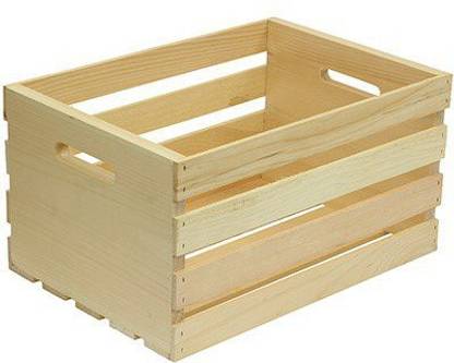 HOUSEWORKS 67140 18" Lx12.5 Wx9.5 H Large Pallet Wood Crate