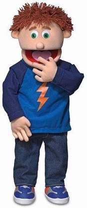 Silly Puppets 30 Tommy, Peach Boy, Professional Performance Puppet with Removable Legs, Full or Half Body
