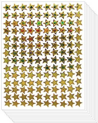 Writing Station Star School Mini Reward Stickers Kid (Gold, 10 Sheets)