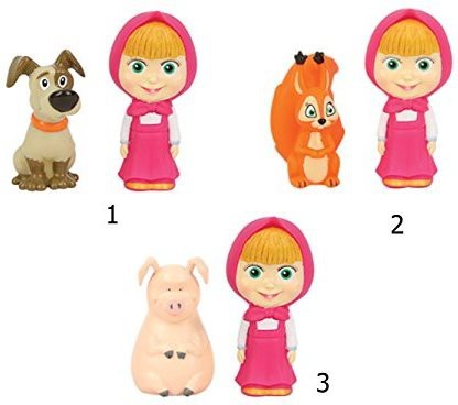 Masha and the Bear From cartoon bath Rubber toy Russia 