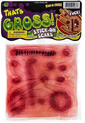 JaRu Stick-On Scars by JARU | Scars Costume Makeup Prank | Item #4467-1