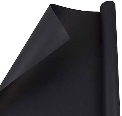 JAM Paper Gift Wrap - Matte Wrapping Paper - 25 Sq Ft - Matte Black - Roll Sold Individually