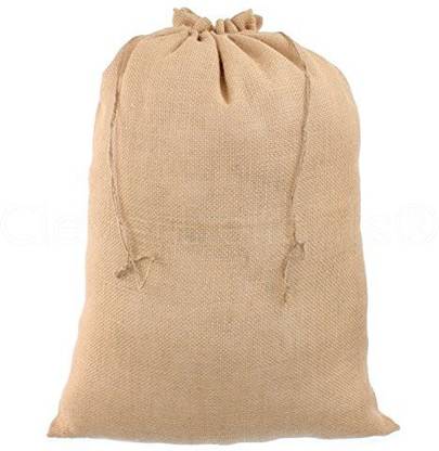 Cleverdelights 18" X 24" Burlap Bag With Natural Jute Drawstring - Large Burlap Pouch Gunny Sack Bag - 18X24"