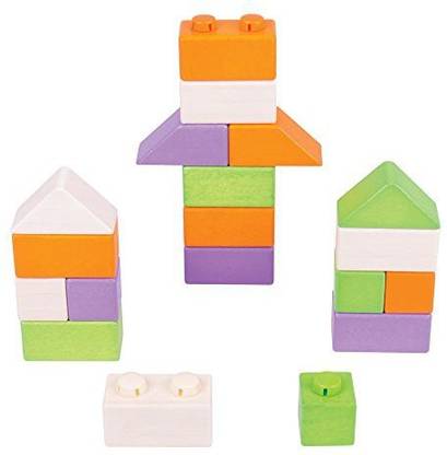Bigjigs Toys Click Blocks Set (Basic Pack)