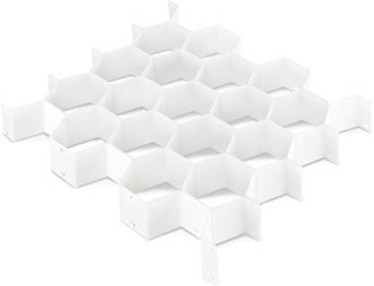 Whitmor Honeycomb Drawer Organizer White