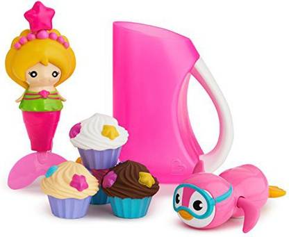 MUNCHKIN Under The Sea Bath Toy & Shampoo Rinser Set