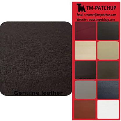 Tmpatchup Dark Brown Leather And Vinyl Repair Patch By Tmgroup Genuine Faux L Stick For Couch Sofas Car Seats Hand Bags Furniture Jackets Large Size 3 X 6 Faux Leather Repair Patch, Leather Sofa Patch Repair Kit