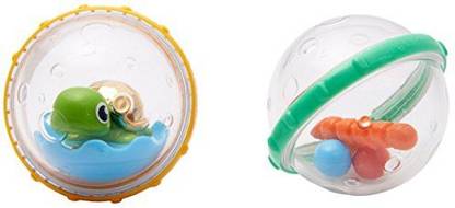 MUNCHKIN Float and Play Bubbles Bath Toy, 2 Count - Turtle