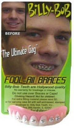 Billy Bob Fool-All Braces Fake Teeth (Standard) by