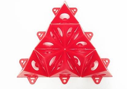 Genrc Tipu 20-Pcs Pyramid Stands, Painter Tripods, Pyramids Tab Feature(Red)