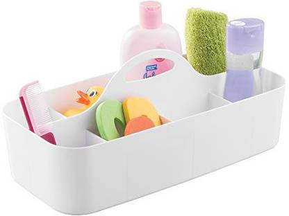 mDesign mDesign Baby and Toddler Nursery or Bath Tote Caddy - Large, White