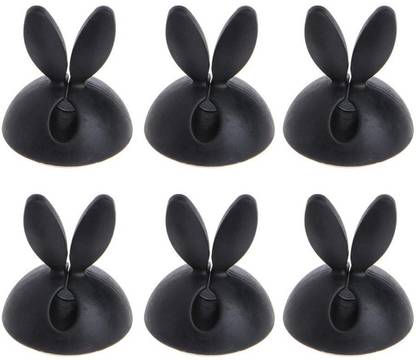 GANSTA Rabbit Shape 6 Pc Wire Clips Cab Cable Drop Clip Cable Protector