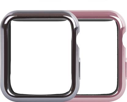 AT&T Bumper Case for Apple Watch [Pack of 2, Silver & Pink] - 42mm