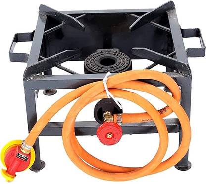 LNR SINGLE BURNER 12"X12" IRON MANUAL GAS BHATTI/GAS STOVE Iron Manual Gas Stove