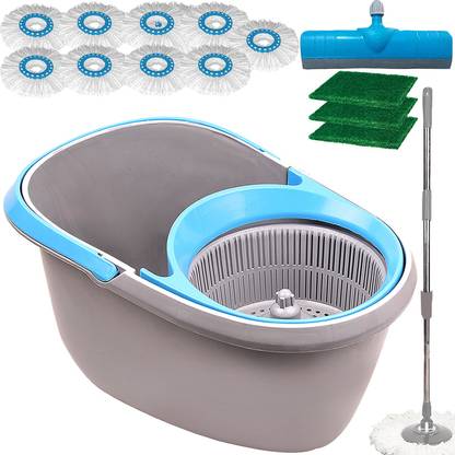 Ryan Magic spin floor cleaning bucket Mop-149 Mop Set, Scrub Pad, Floor Wiper