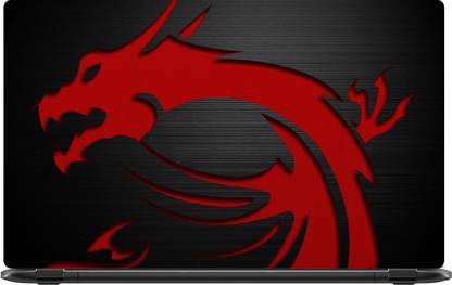 Lapower Dragon symbol in red Vinyl Laptop Skin Compatible for 15.6 inch