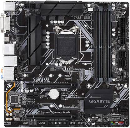 GIGABYTE GA-Z370M-D3H LGA1151Socket Micro-ATX Intel Z370 Chipset DDR4 Motherboard for Desktop