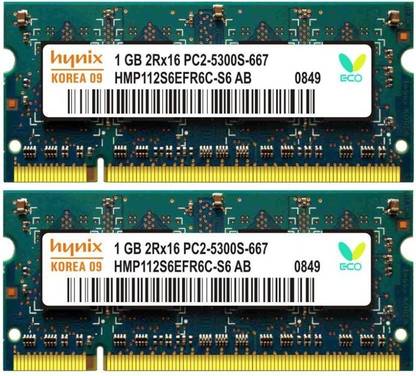 Hynix ddr2 DDR2 1 GB (Dual Channel) Laptop (1gb ddr2 laptop ram)
