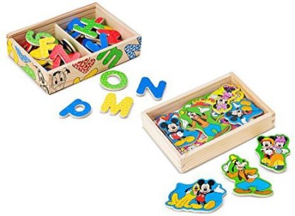 Melissa & Doug Disney Mickey Mouse Wooden Kids Magnets Toy 20 Pc 